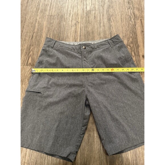 Abbot Main Mens Cargo Shorts 34 Black Performance Zip Pockets Lightweight Tie - Picture 9 of 9